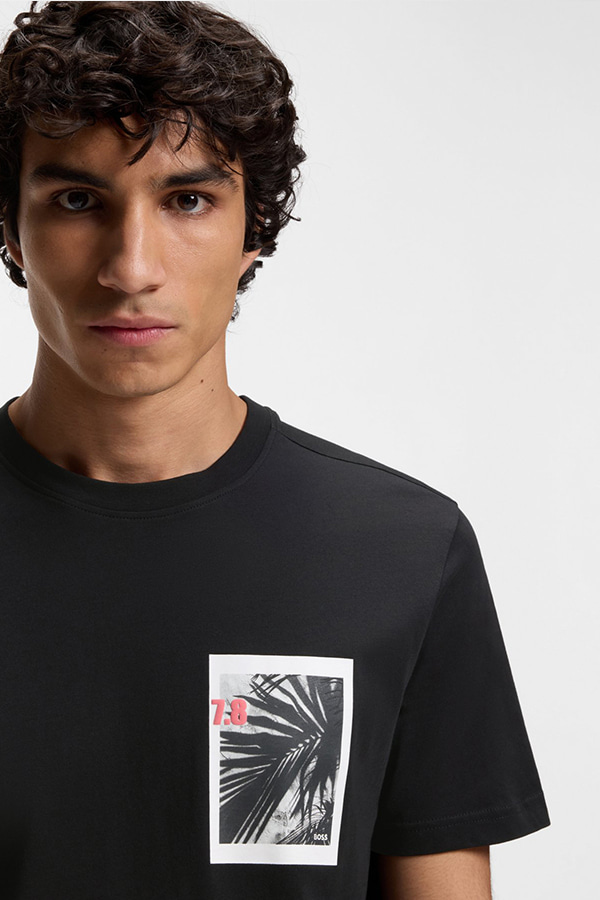 ΜΠΛΟΥΖΑ T-SHIRT BOSS - 001 ΜΑΥΡΟ